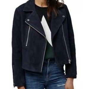 TOPSHOP real leather/ suede moto jacket